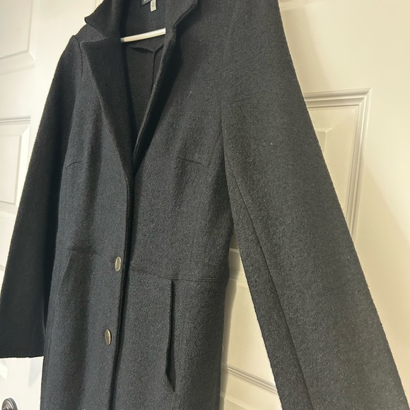Kasper Wool Classic Trench Coat Jacket - Picture 6 of 8